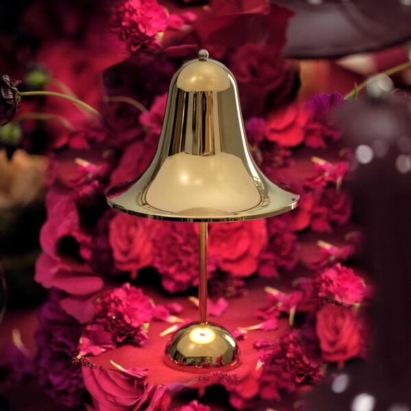 Exterior lamps, Pantop Portable table lamp 18 cm, brass, Gold