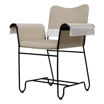 Patio chairs, Tropique chair with fringes, black - Udine 12, Black Patio chairs, Tropique chair with fringes, black - Udine 12, Black