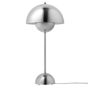 Kids' lamps, Flowerpot VP3 table lamp, chrome plated, Gray Kids' lamps, Flowerpot VP3 table lamp, chrome plated, Gray