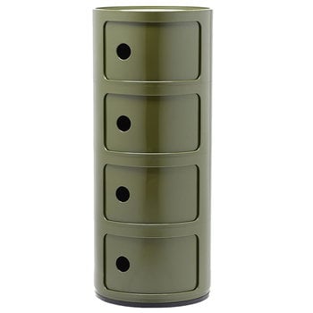 Storage units, Componibili storage unit, 4 modules, green, Green Storage units, Componibili storage unit, 4 modules, green, Green