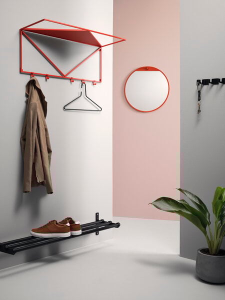 Coat hangers, Triangel hanger, set of 3, black, Black