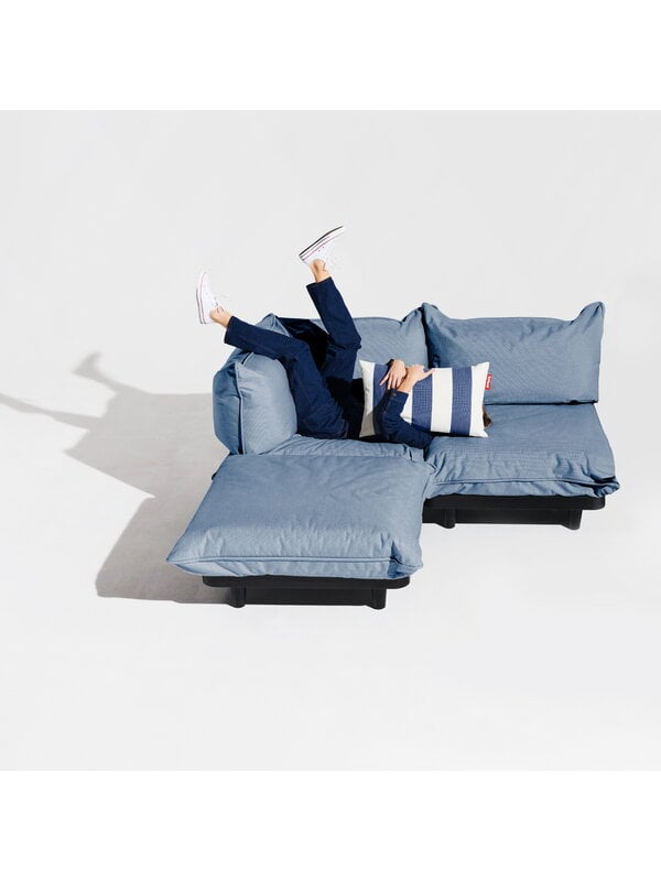 Outdoor sofas, Paletti sofa, 3 modules, left, storm blue, Light blue Outdoor sofas, Paletti sofa, 3 modules, left, storm blue, Light blue