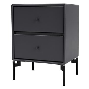 Nightstands, Drift nightstand, black legs - 04 Antracite, Gray Nightstands, Drift nightstand, black legs - 04 Antracite, Gray