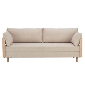 Sofa beds, ON2 Wood sofa bed, soap waxed oak - beige Hopper 51, Beige Sofa beds, ON2 Wood sofa bed, soap waxed oak - beige Hopper 51, Beige
