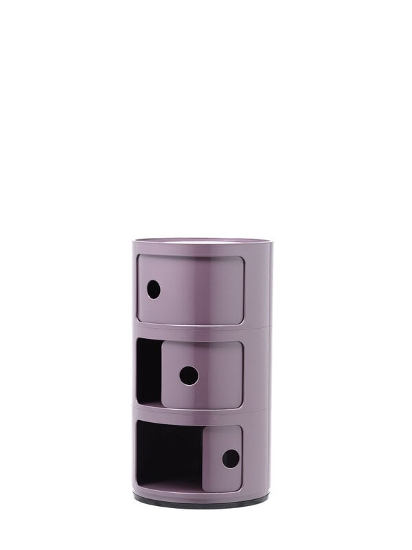 Storage units, Componibili storage unit, 3 modules, purple, Purple Storage units, Componibili storage unit, 3 modules, purple, Purple