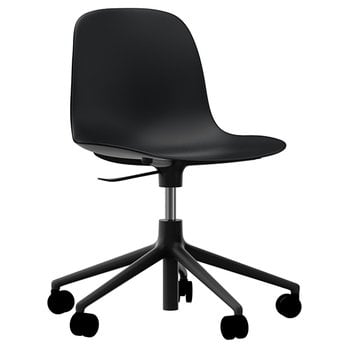 Office chairs, Form Swivel 5W Gaslift chair, black, Black Office chairs, Form Swivel 5W Gaslift chair, black, Black