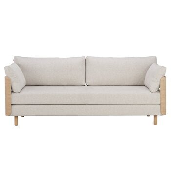 Sofa beds, ON2 Wood sofa bed, soap waxed oak - natural white Diamonds 012, Beige Sofa beds, ON2 Wood sofa bed, soap waxed oak - natural white Diamonds 012, Beige