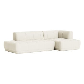 Sofas, Quilton sofa, combination 21, right, off-white Olavi by HAY 01, White Sofas, Quilton sofa, combination 21, right, off-white Olavi by HAY 01, White