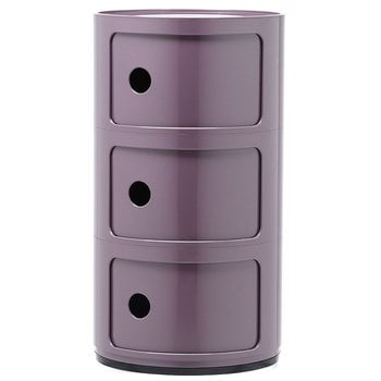 Storage units, Componibili storage unit, 3 modules, purple, Purple Storage units, Componibili storage unit, 3 modules, purple, Purple