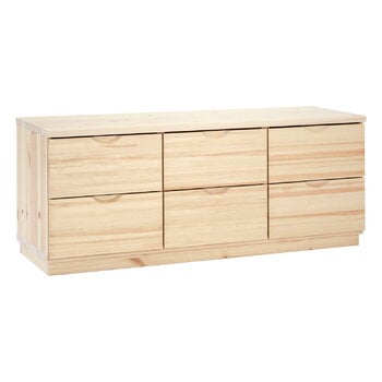 Sideboards & dressers, Classic drawer, 6 drawers, clear lacquered pine, Natural Sideboards & dressers, Classic drawer, 6 drawers, clear lacquered pine, Natural