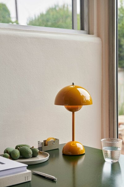 Lighting, Flowerpot VP9 portable table lamp, mustard, Yellow Lighting, Flowerpot VP9 portable table lamp, mustard, Yellow