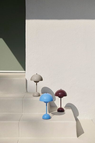 Lighting, Flowerpot VP9 portable table lamp, grey beige, Gray Lighting, Flowerpot VP9 portable table lamp, grey beige, Gray