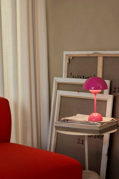 Lighting, Flowerpot VP9 portable table lamp, tangy pink, Pink Lighting, Flowerpot VP9 portable table lamp, tangy pink, Pink