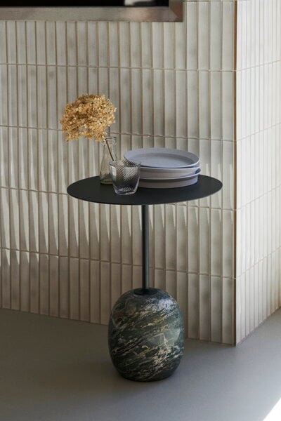 Coffee tables, Lato LN9 coffee table, deep green - Verde Alpi marble, Black Coffee tables, Lato LN9 coffee table, deep green - Verde Alpi marble, Black
