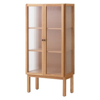 Cabinets, Curiosity cabinet, low, oak - glass, Natural Cabinets, Curiosity cabinet, low, oak - glass, Natural