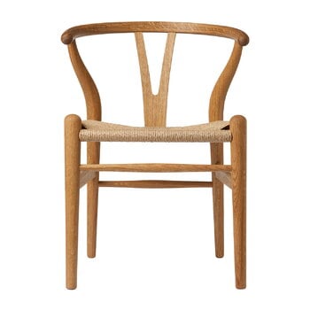 Kids' furnishings, CH24 Wishbone children's chair, oiled oak - natural cord, Natural Kids' furnishings, CH24 Wishbone children's chair, oiled oak - natural cord, Natural