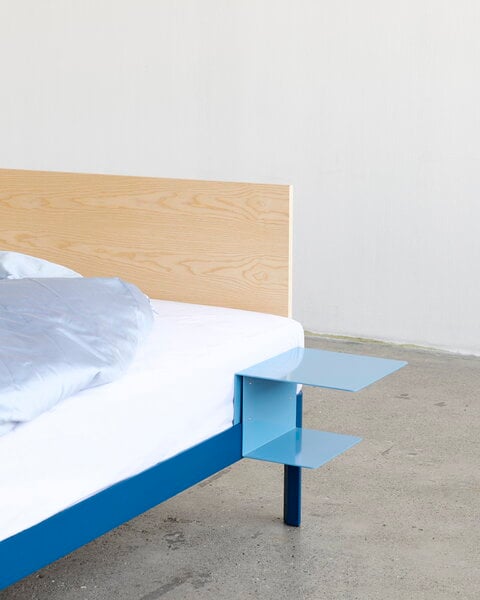 Beds, Bed frame with slats, dark blue, Blue
