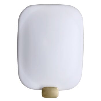 Wall lamps, Light Me Tender Vertical wall lamp, brass, White Wall lamps, Light Me Tender Vertical wall lamp, brass, White