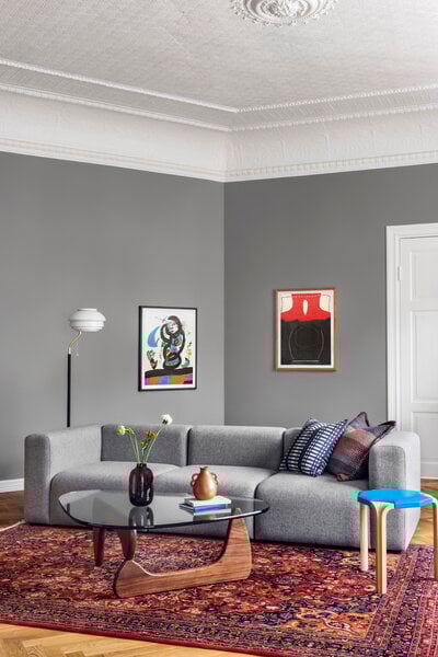 Sofas, Mags 3-seater sofa, Comb.1 high armrest, Hallingdal 130, Gray Sofas, Mags 3-seater sofa, Comb.1 high armrest, Hallingdal 130, Gray
