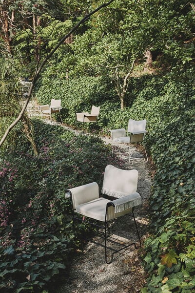 Patio chairs, Tropique chair with fringes, black - Udine 12, Black Patio chairs, Tropique chair with fringes, black - Udine 12, Black