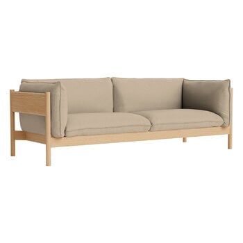 Sofas, Arbour Eco 3-seater, Hallingdal 220 - oiled waxed oak, Beige Sofas, Arbour Eco 3-seater, Hallingdal 220 - oiled waxed oak, Beige