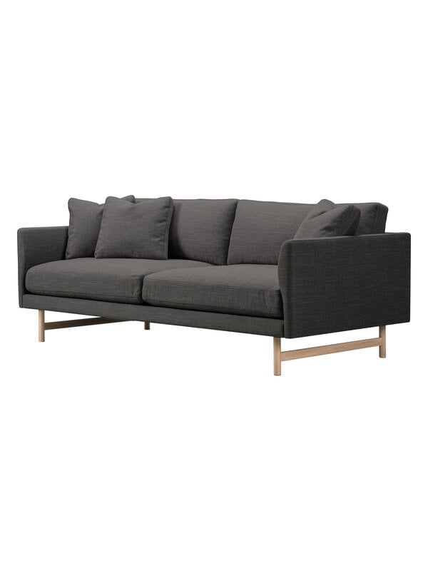 Sofas, Calmo sofa 95, 2-seater, lacquered oak - Sunniva 173, Gray Sofas, Calmo sofa 95, 2-seater, lacquered oak - Sunniva 173, Gray