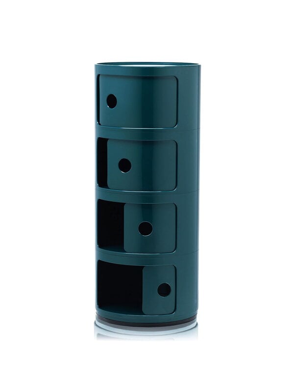 Storage units, Componibili storage unit, 4 modules, blue, Blue Storage units, Componibili storage unit, 4 modules, blue, Blue