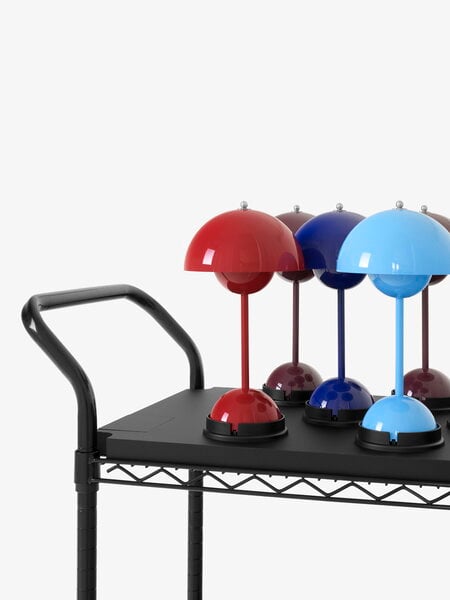Lighting, Flowerpot VP9 portable table lamp, vermilion red, Red Lighting, Flowerpot VP9 portable table lamp, vermilion red, Red