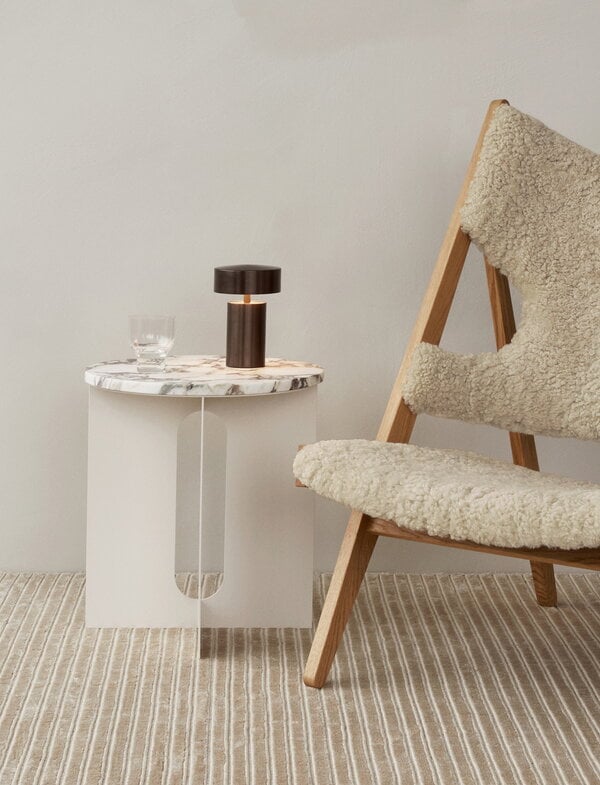 Side & end tables, Androgyne marble table top, off white, Natural Side & end tables, Androgyne marble table top, off white, Natural