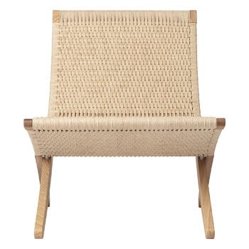 Armchairs & lounge chairs, MG501 Cuba lounge chair, oiled oak - natural cord, Natural Armchairs & lounge chairs, MG501 Cuba lounge chair, oiled oak - natural cord, Natural