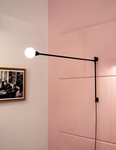 Wall lamps, Potence Pivotante Mini wall lamp, black, Black Wall lamps, Potence Pivotante Mini wall lamp, black, Black