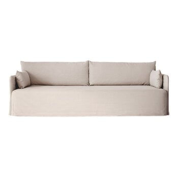 Sofas, Offset 3-seater sofa with loose cover, oat, Beige Sofas, Offset 3-seater sofa with loose cover, oat, Beige