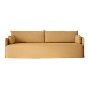 Sofas, Offset 3-seater sofa with loose cover, wheat, Brown Sofas, Offset 3-seater sofa with loose cover, wheat, Brown