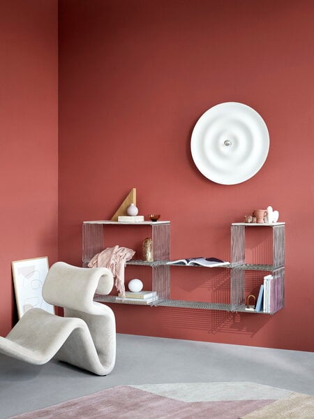 Shelving units, Panton Wire Extended module, depth 34,8 cm, 43 Chrome, Silver Shelving units, Panton Wire Extended module, depth 34,8 cm, 43 Chrome, Silver