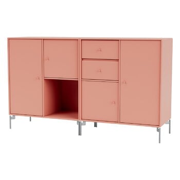 Sideboards & dressers, Couple sideboard, matt chrome legs - 151 Rhubarb, Pink Sideboards & dressers, Couple sideboard, matt chrome legs - 151 Rhubarb, Pink