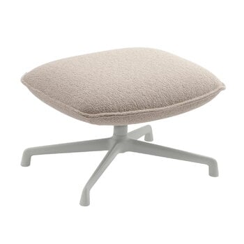 Poufs & ottomans, Doze ottoman, swivel base, grey - beige Hearth 007, Beige