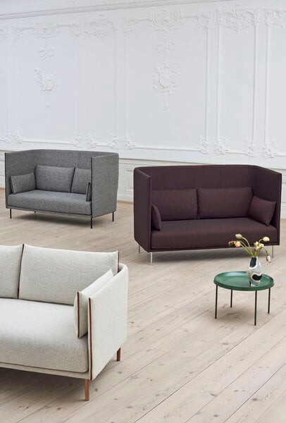 Sofas, Silhouette sofa 3-seater, Coda 100/Sense cognac - oiled oak, White Sofas, Silhouette sofa 3-seater, Coda 100/Sense cognac - oiled oak, White