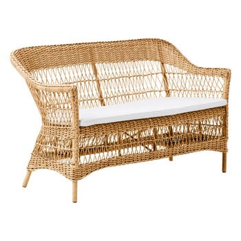 Outdoor sofas, Charlot 2-seater sofa, natural - white, White Outdoor sofas, Charlot 2-seater sofa, natural - white, White