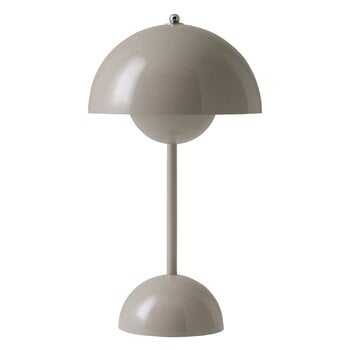 Lighting, Flowerpot VP9 portable table lamp, grey beige, Gray Lighting, Flowerpot VP9 portable table lamp, grey beige, Gray