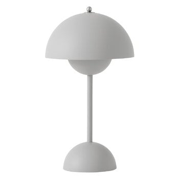 Lighting, Flowerpot VP9 portable table lamp, matt light grey, Gray Lighting, Flowerpot VP9 portable table lamp, matt light grey, Gray