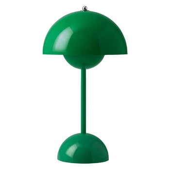 Lighting, Flowerpot VP9 portable table lamp, signal green, Green Lighting, Flowerpot VP9 portable table lamp, signal green, Green