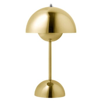 Lighting, Flowerpot VP9 portable table lamp, brass plated, Gold Lighting, Flowerpot VP9 portable table lamp, brass plated, Gold