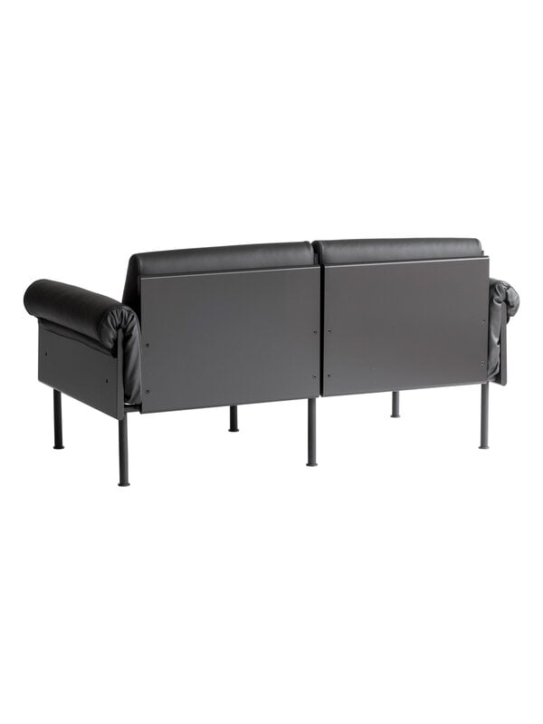 Sofas, Ateljee 2-seater sofa, black - black leather, Black Sofas, Ateljee 2-seater sofa, black - black leather, Black